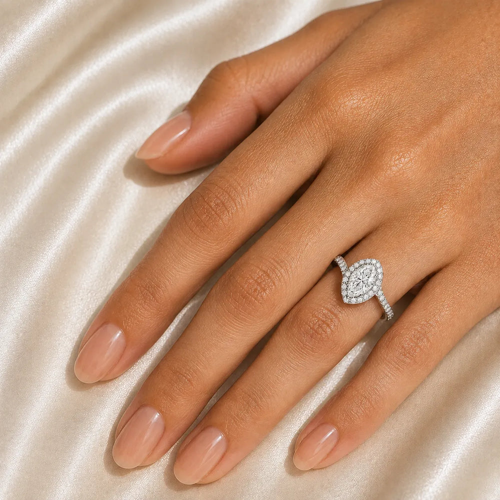 Eternal Halo Twisted Ring