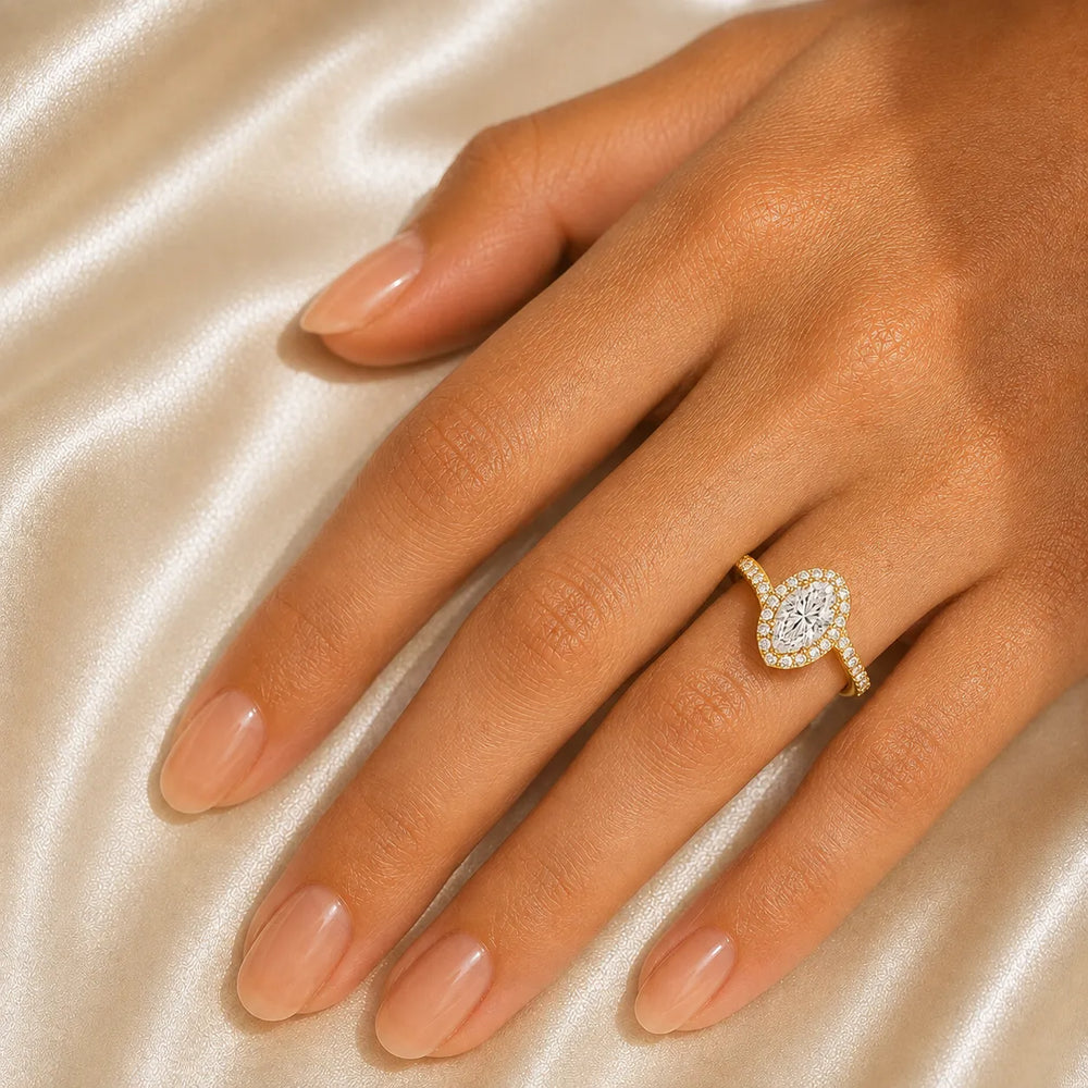 Eternal Halo Twisted Ring