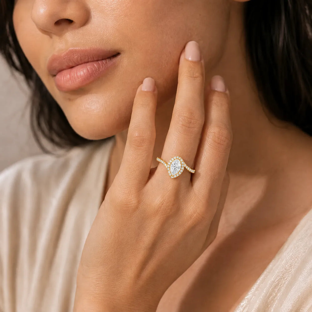 Eternal Halo Twisted Ring
