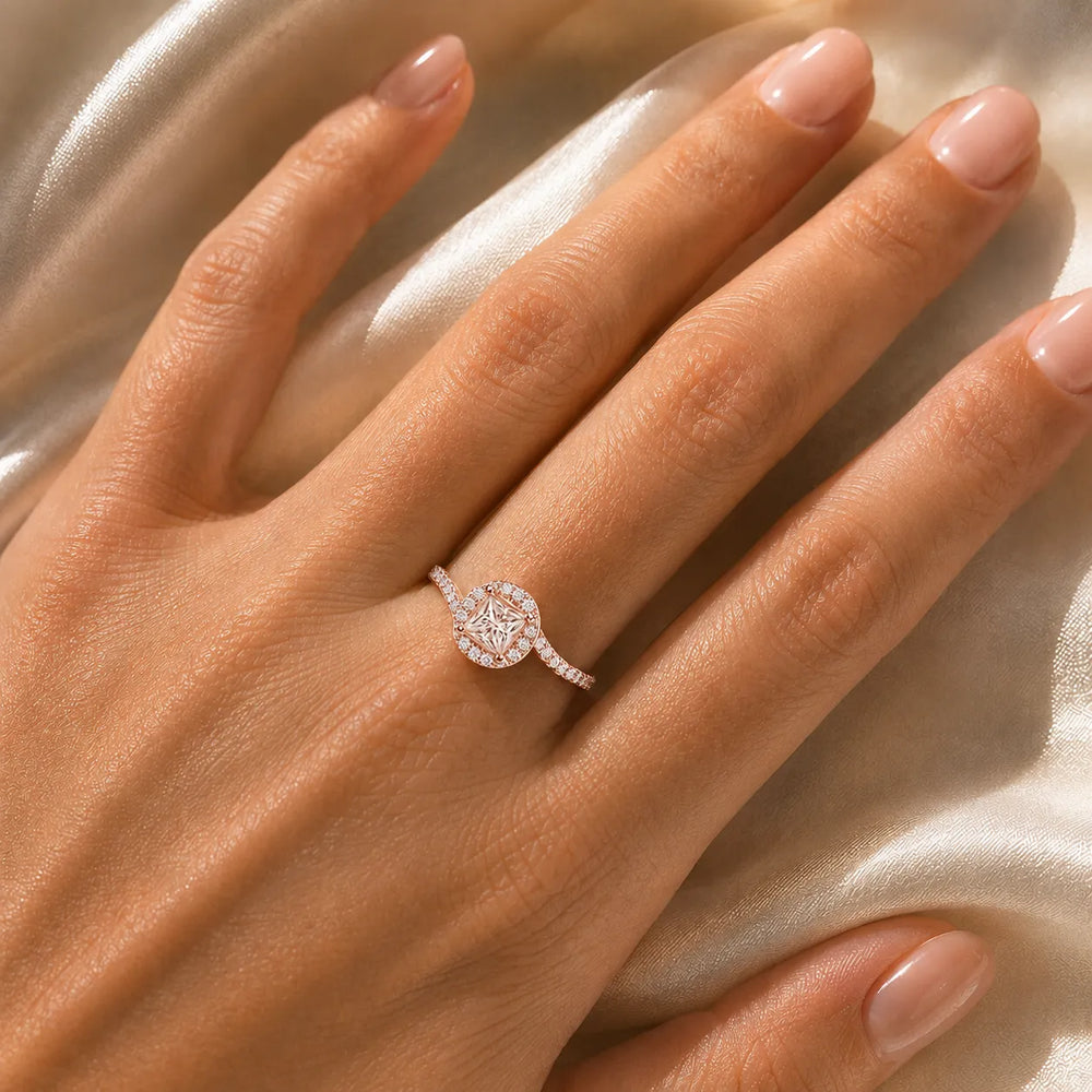 Eternal Halo Twisted Ring