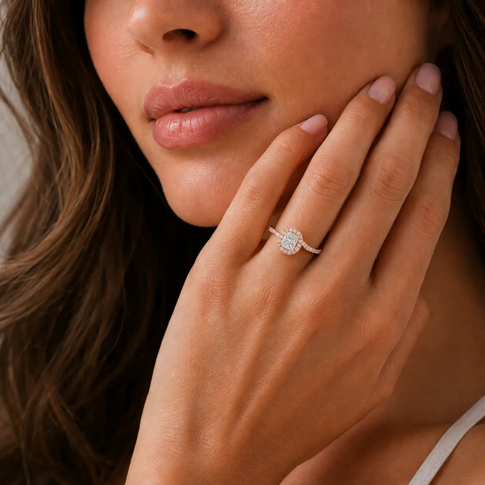 Eternal Halo Twisted Ring