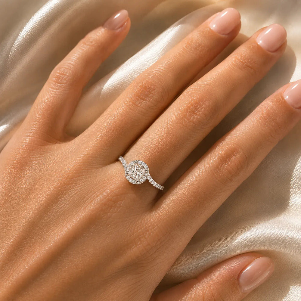 Eternal Halo Twisted Ring