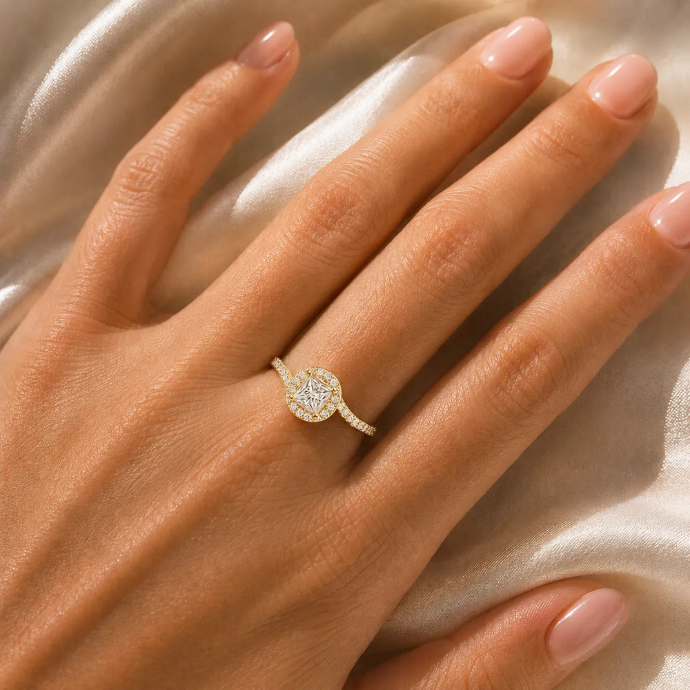 Eternal Halo Twisted Ring