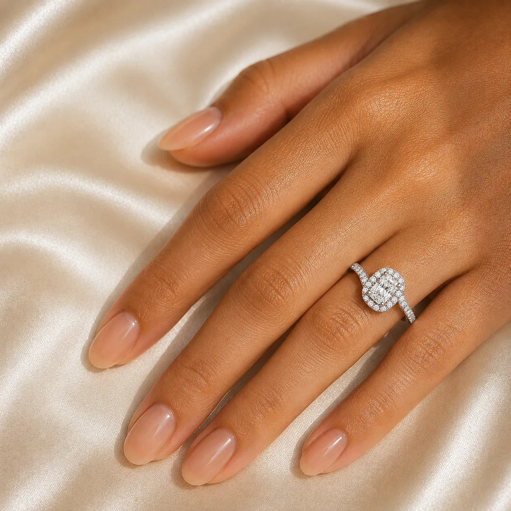 Eternal Halo Twisted Ring