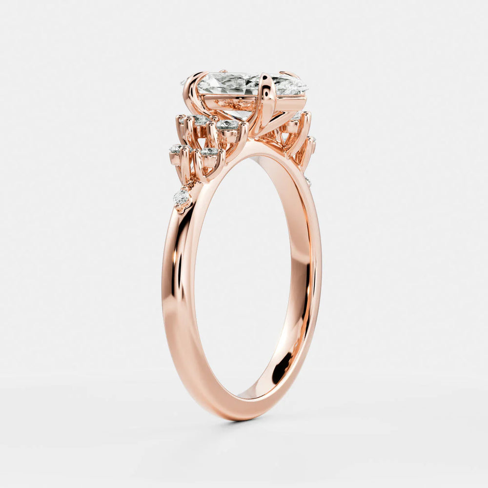 Evelina Bloom Marquise Diamond Engagement Ring