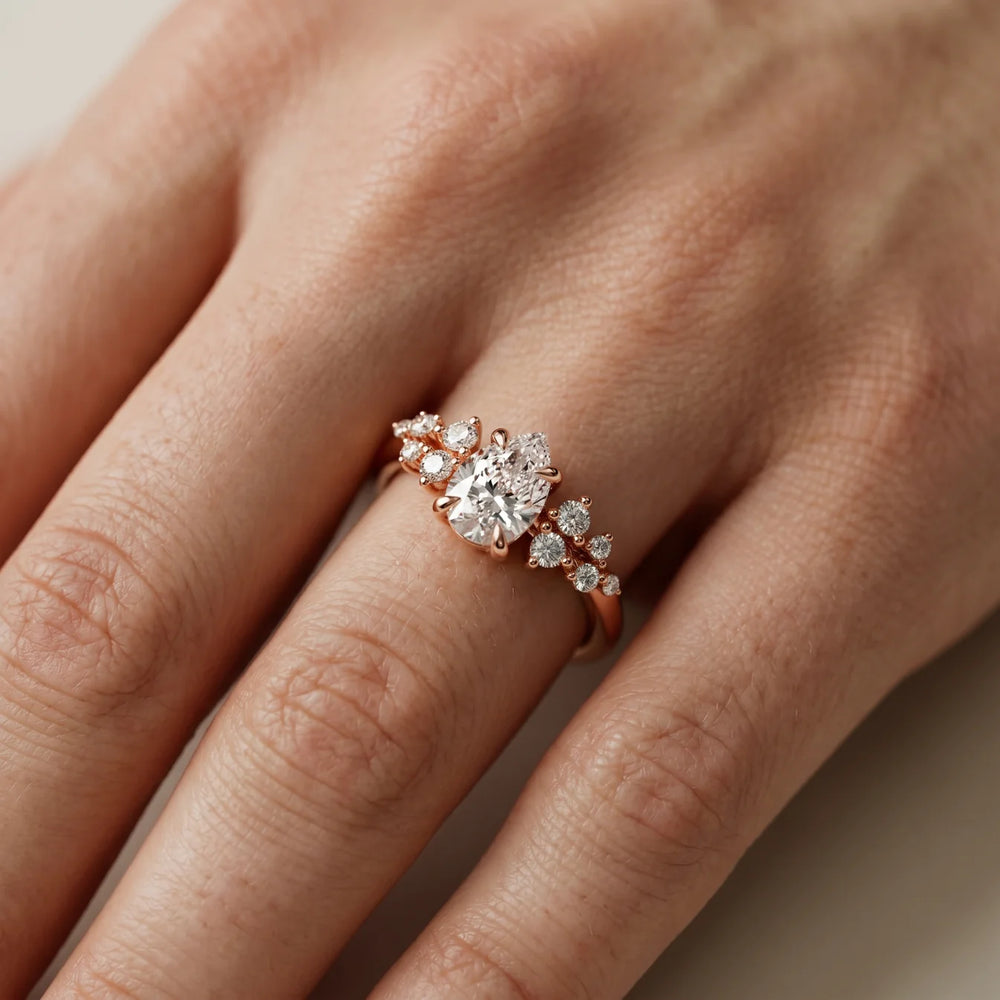 Evelina Bloom Marquise Diamond Engagement Ring