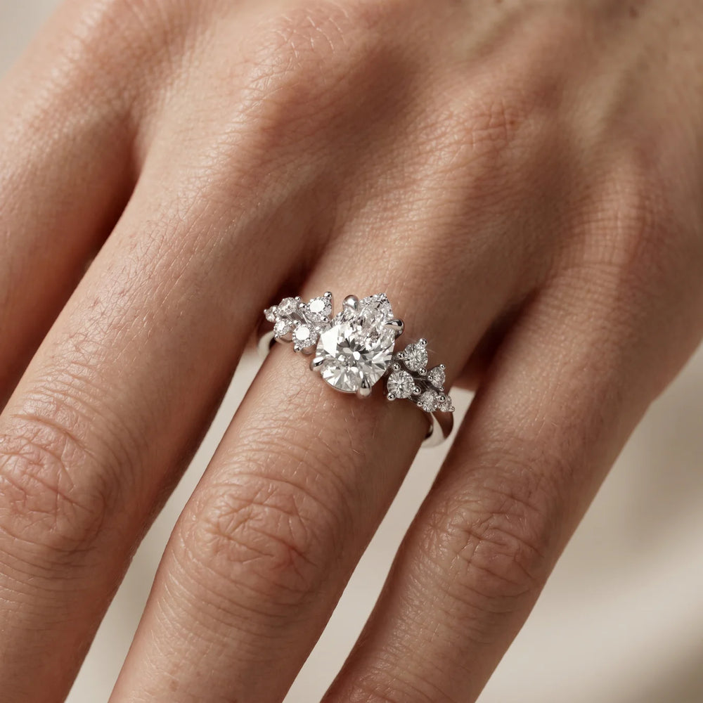 Evelina Bloom Marquise Diamond Engagement Ring