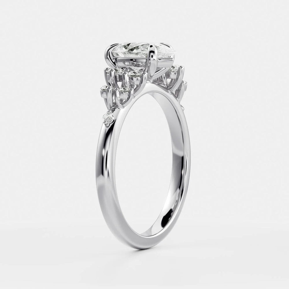 Evelina Bloom Marquise Diamond Engagement Ring