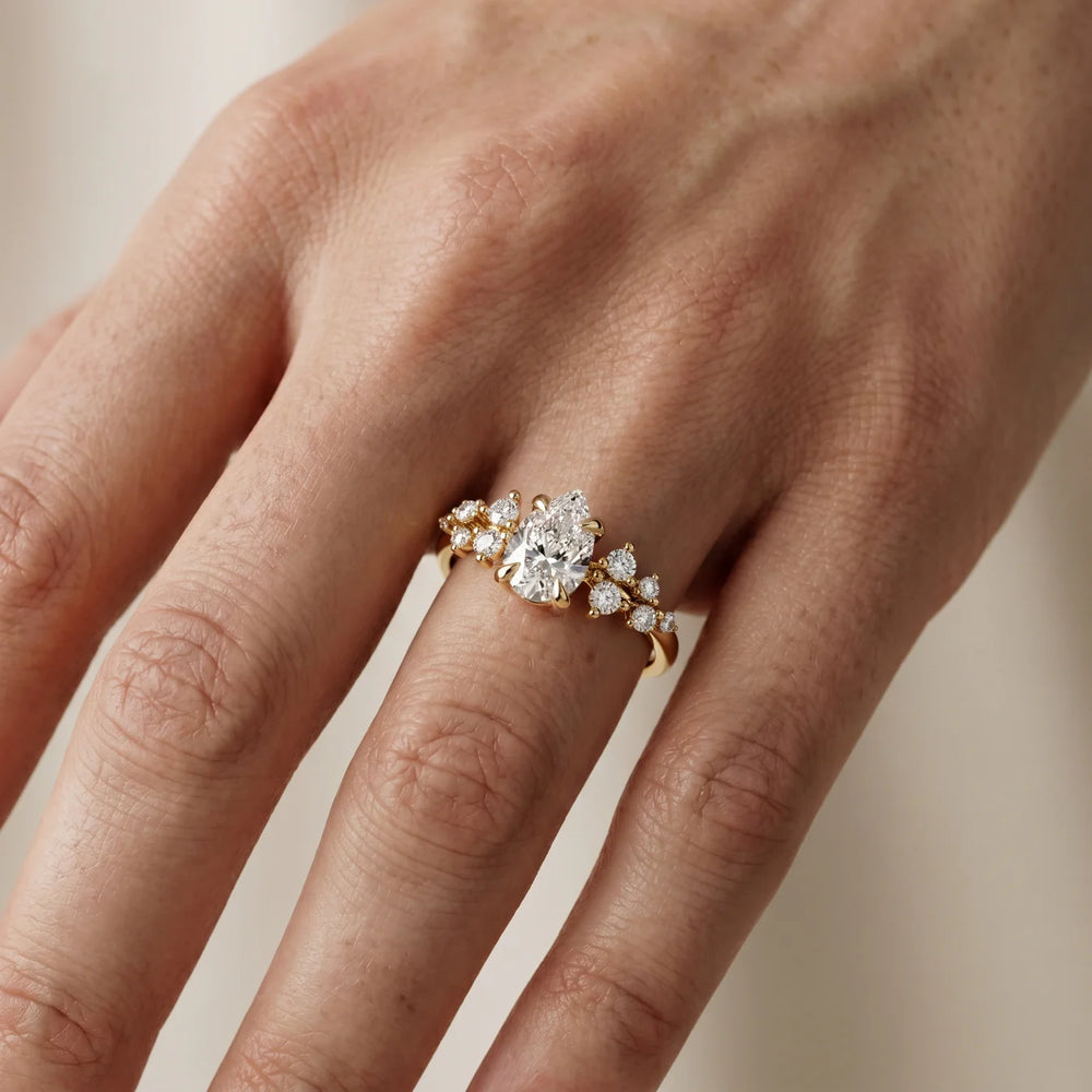 Evelina Bloom Marquise Diamond Engagement Ring