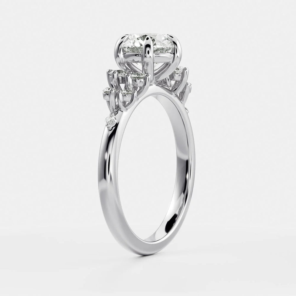 Evelina Bloom Marquise Diamond Engagement Ring