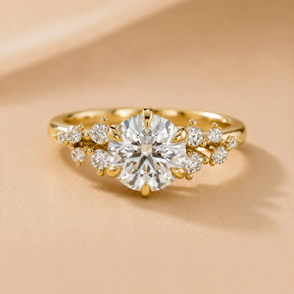 Evelina Bloom Marquise Diamond Engagement Ring