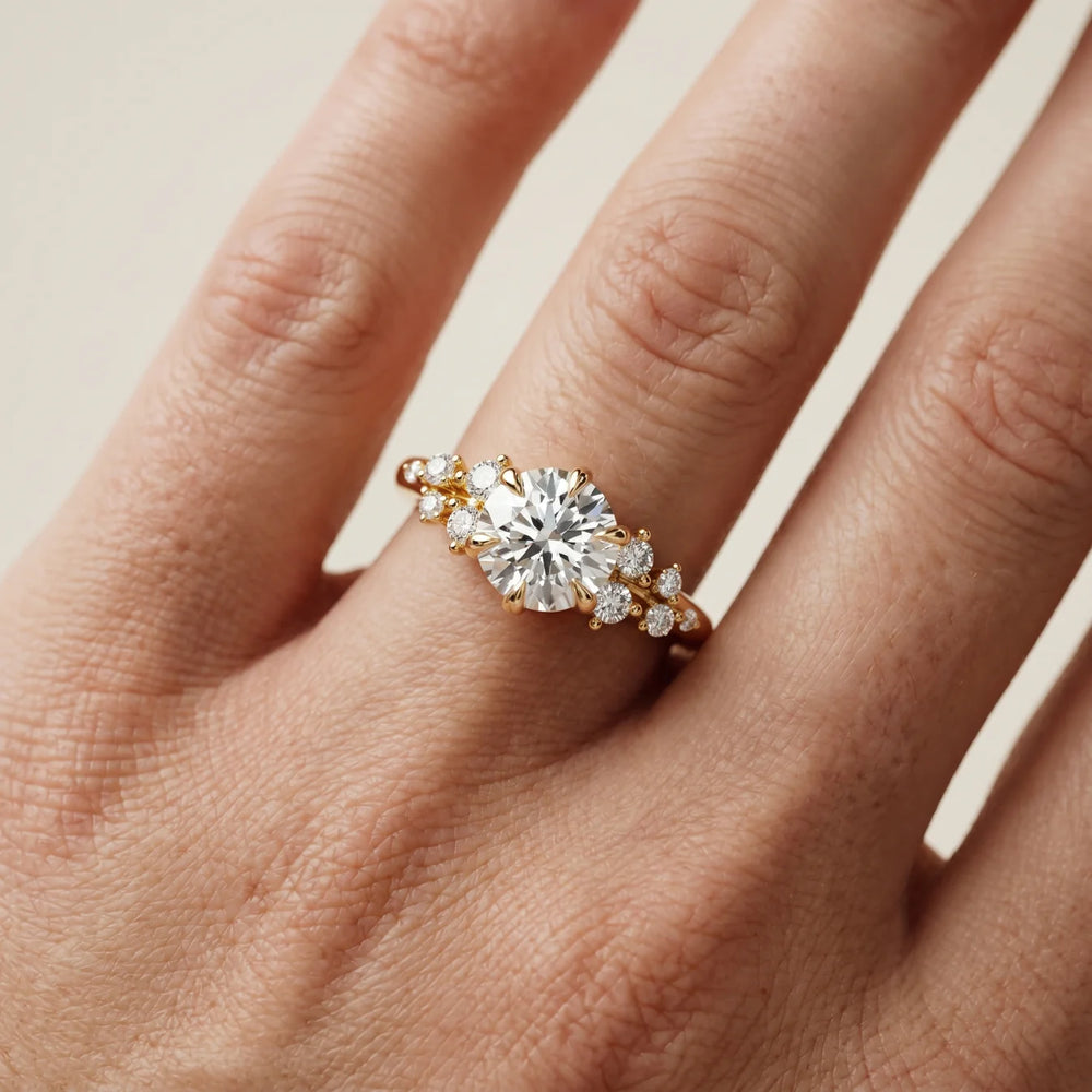 Evelina Bloom Marquise Diamond Engagement Ring