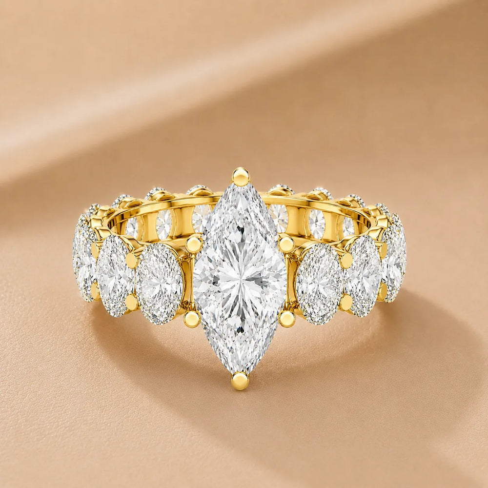 The Everlasting Grace Ring with Oval Diamond