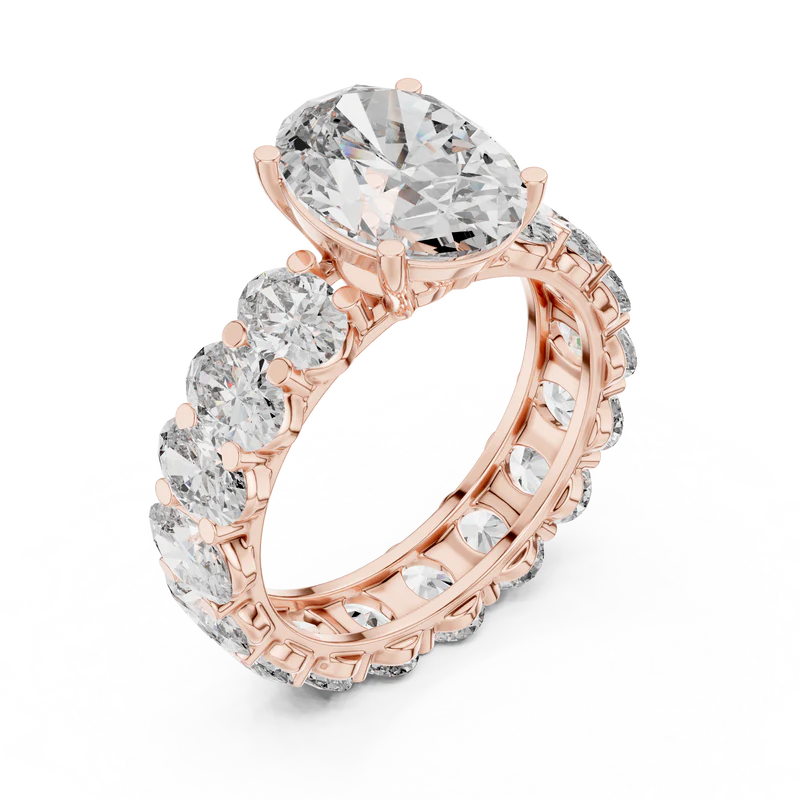 The Everlasting Grace Ring with Oval Diamond