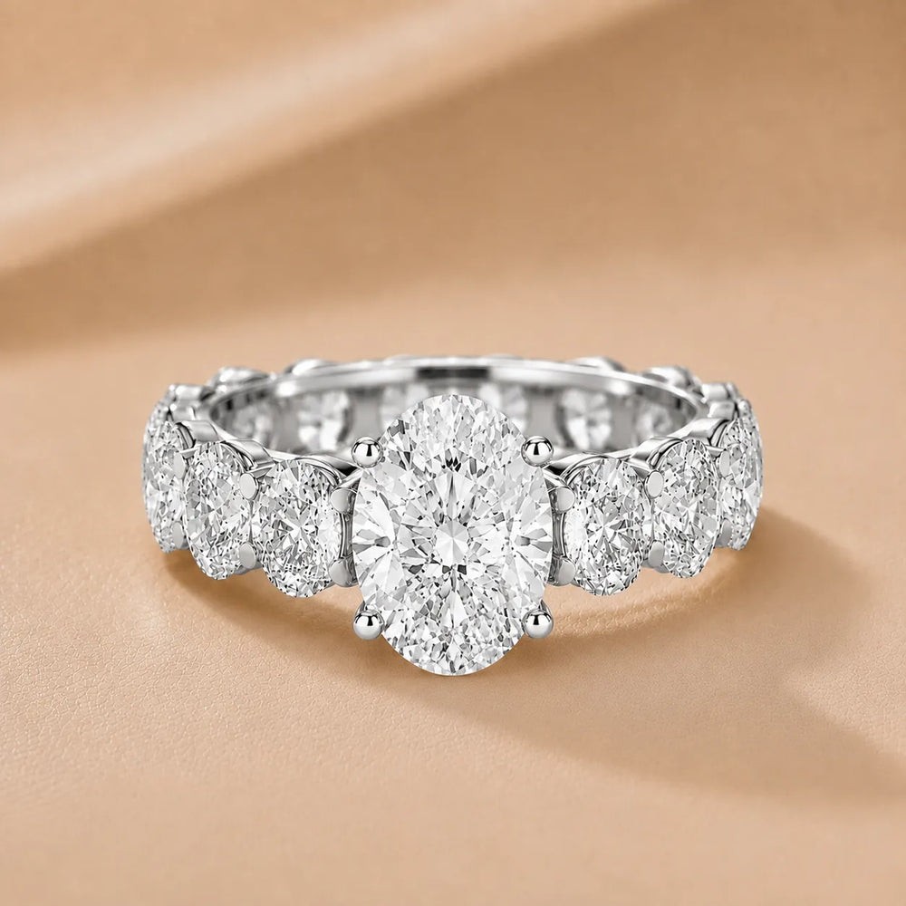 The Everlasting Grace Ring with Oval Diamond