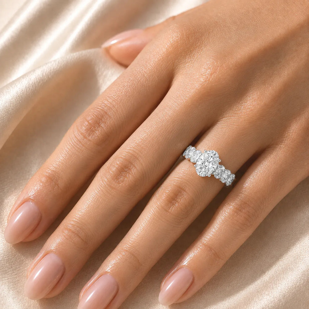 The Everlasting Grace Ring with Oval Diamond
