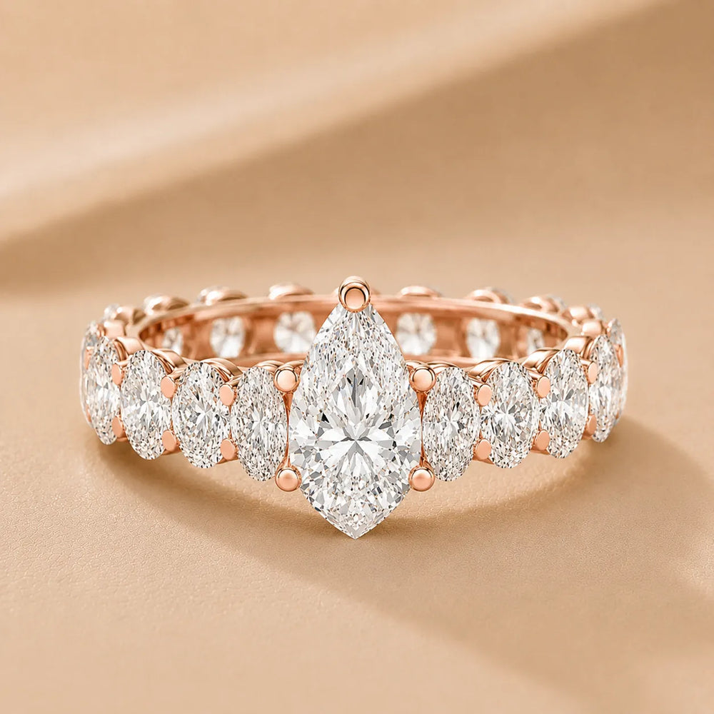 The Everlasting Grace Ring with Oval Diamond