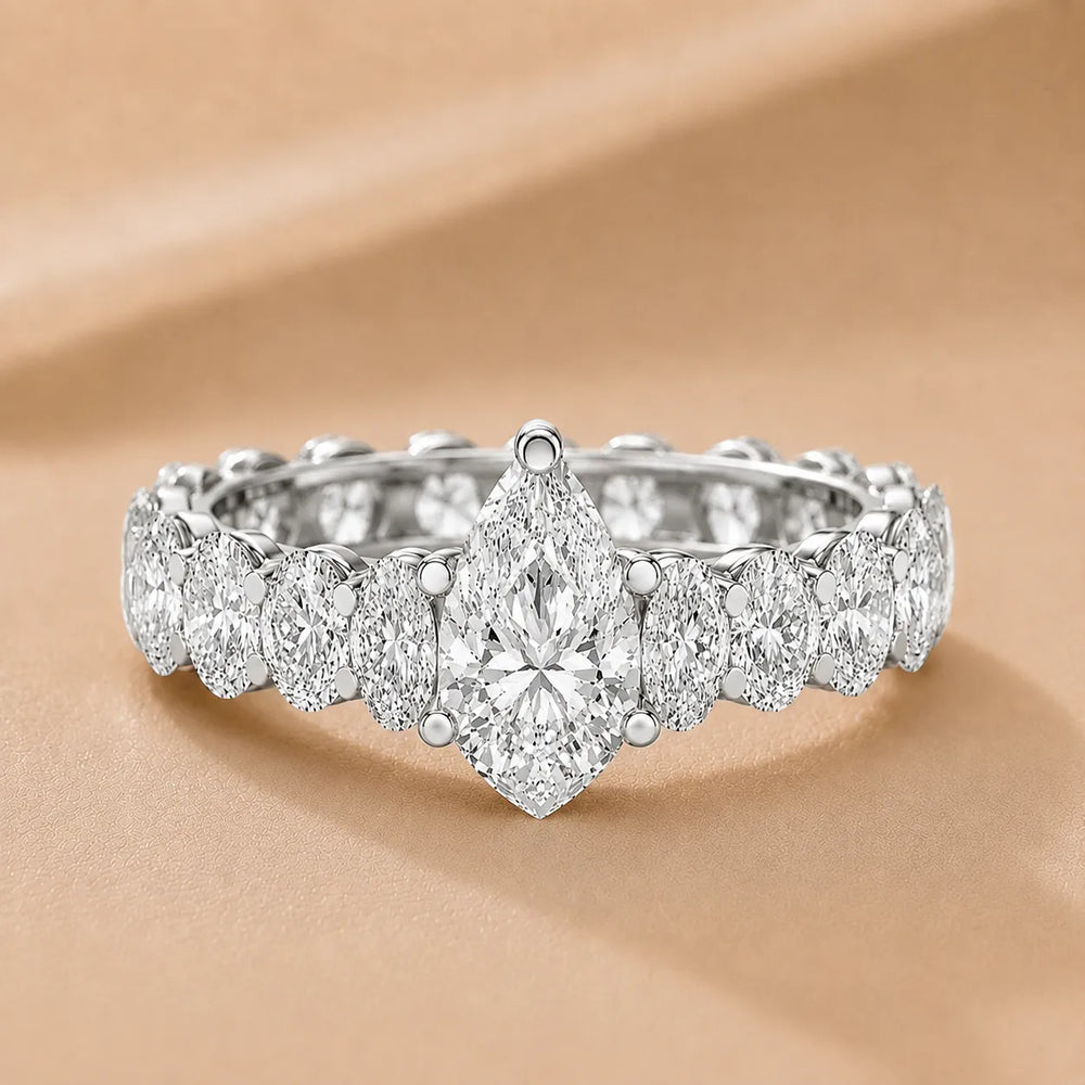 The Everlasting Grace Ring with Oval Diamond