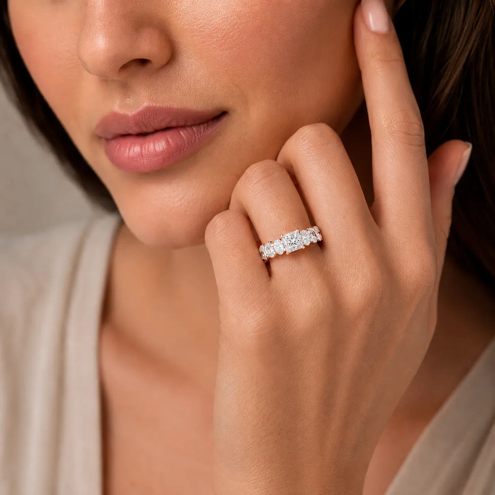 The Everlasting Grace Ring with Oval Diamond