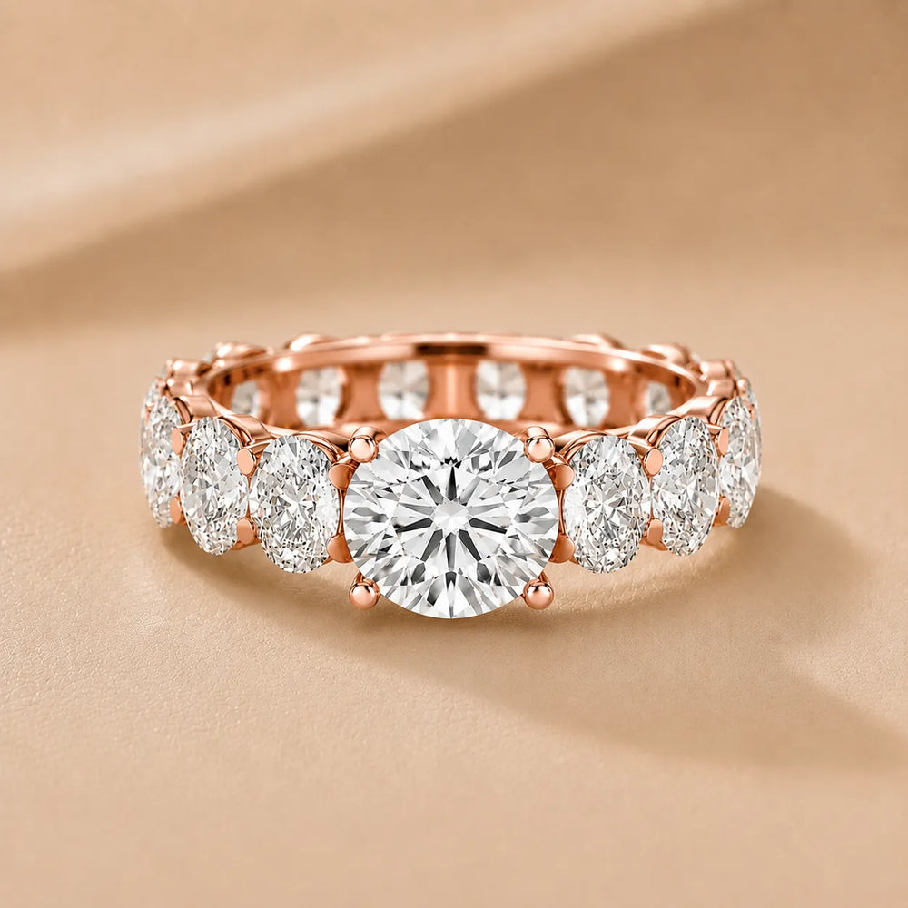 The Everlasting Grace Ring with Oval Diamond