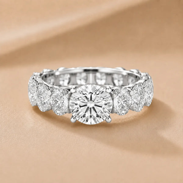 The Everlasting Grace Ring with Oval Diamond