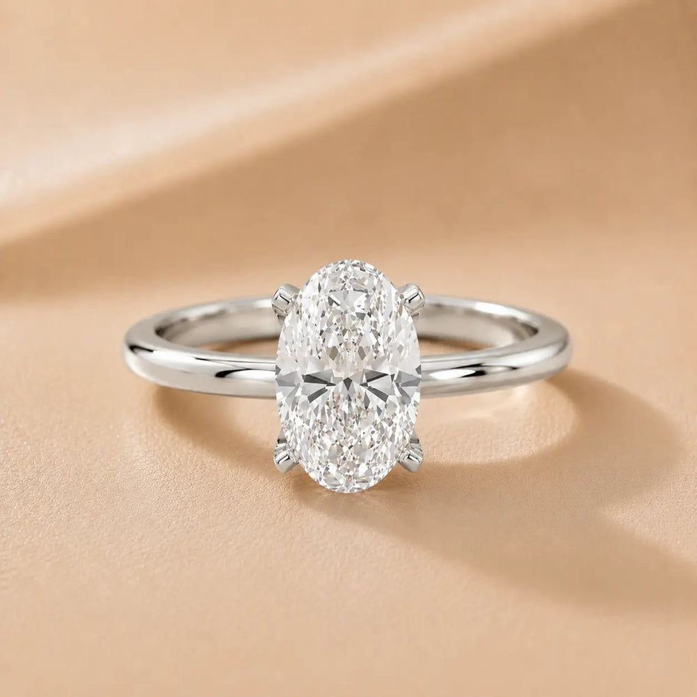 Flora Guardian Solitaire Asscher Diamond Engagement Ring