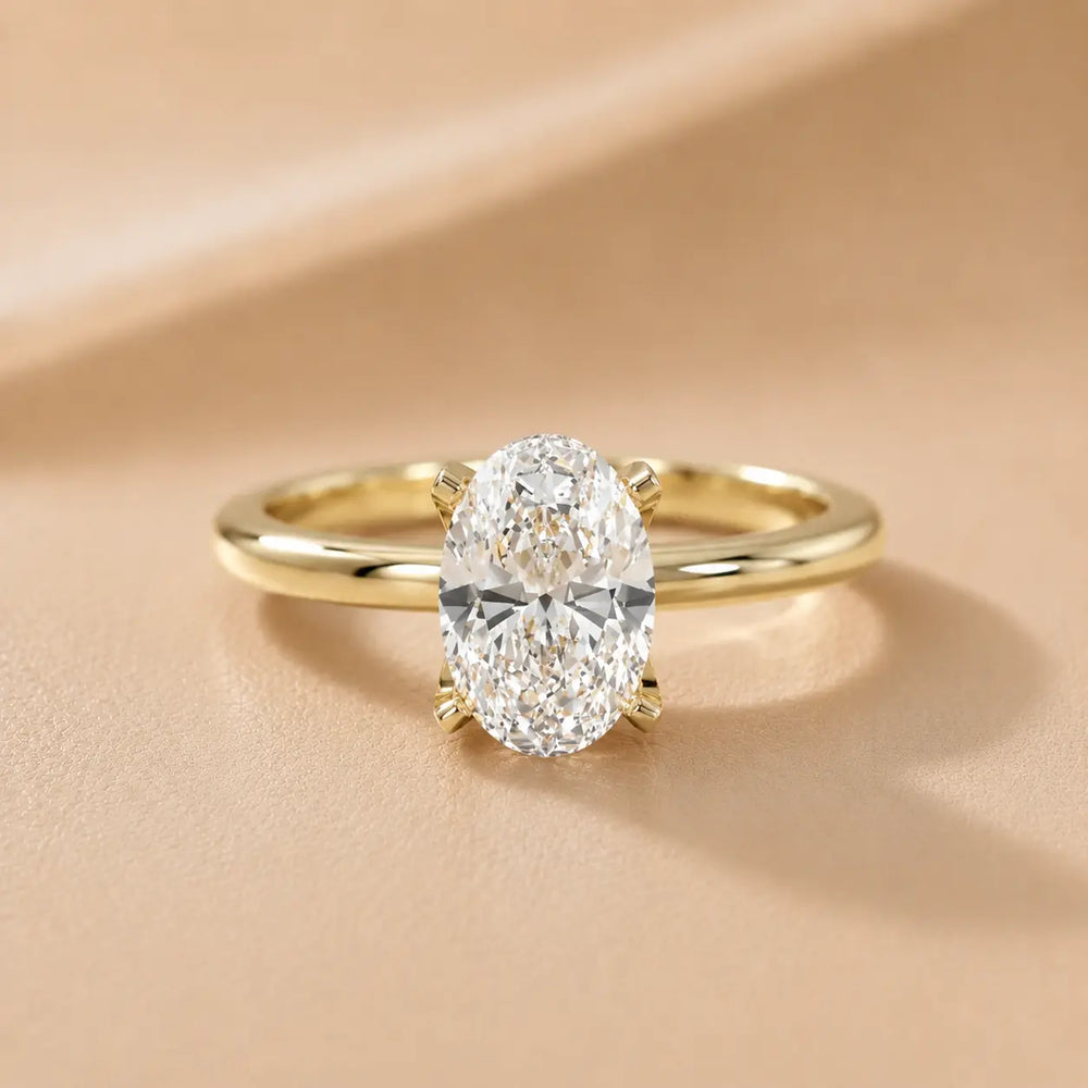 Flora Guardian Solitaire Asscher Diamond Engagement Ring