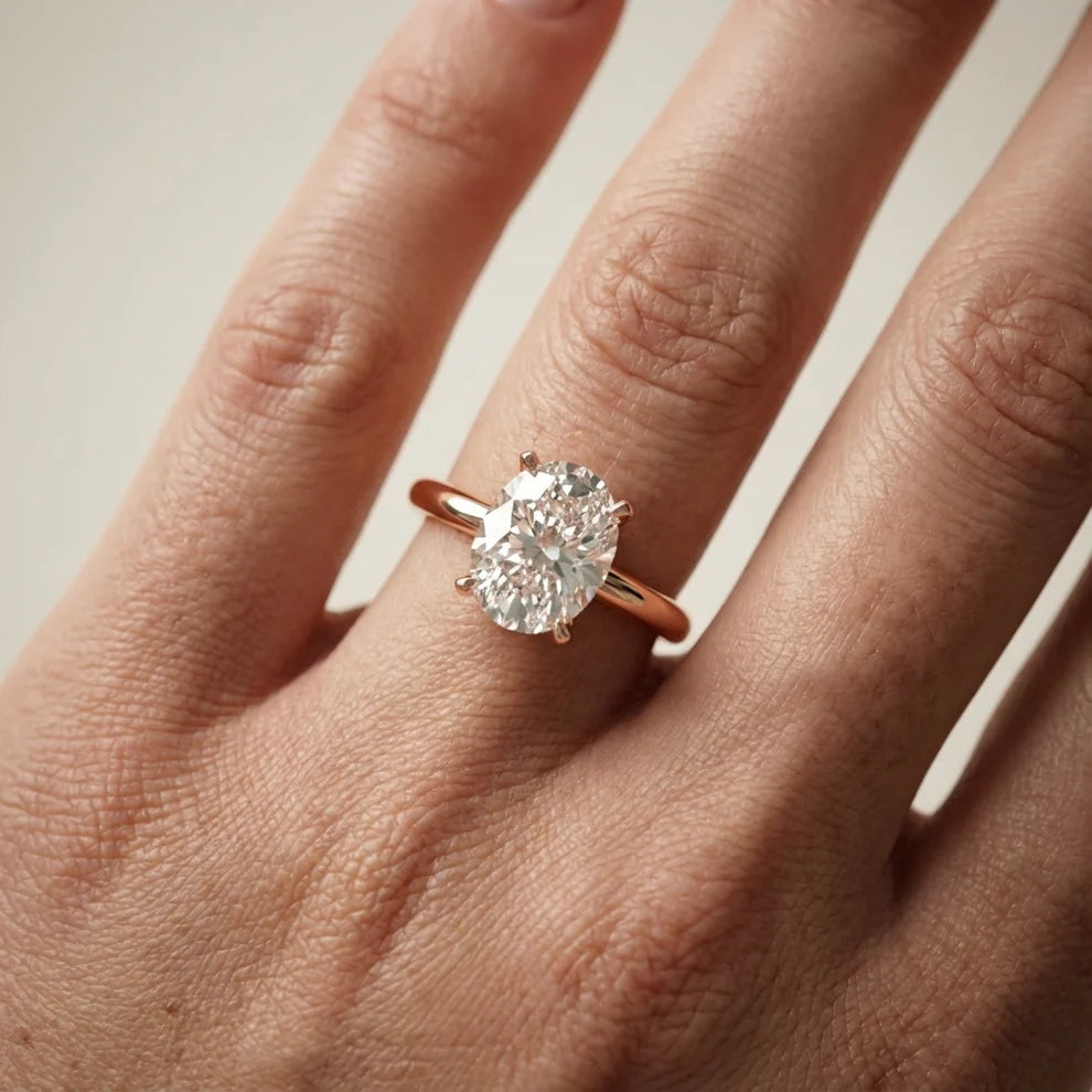 Flora Guardian Solitaire Asscher Diamond Engagement Ring