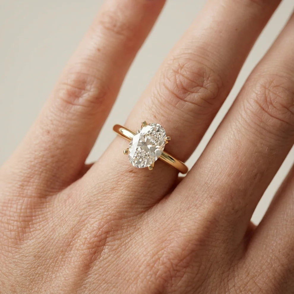 Flora Guardian Solitaire Asscher Diamond Engagement Ring