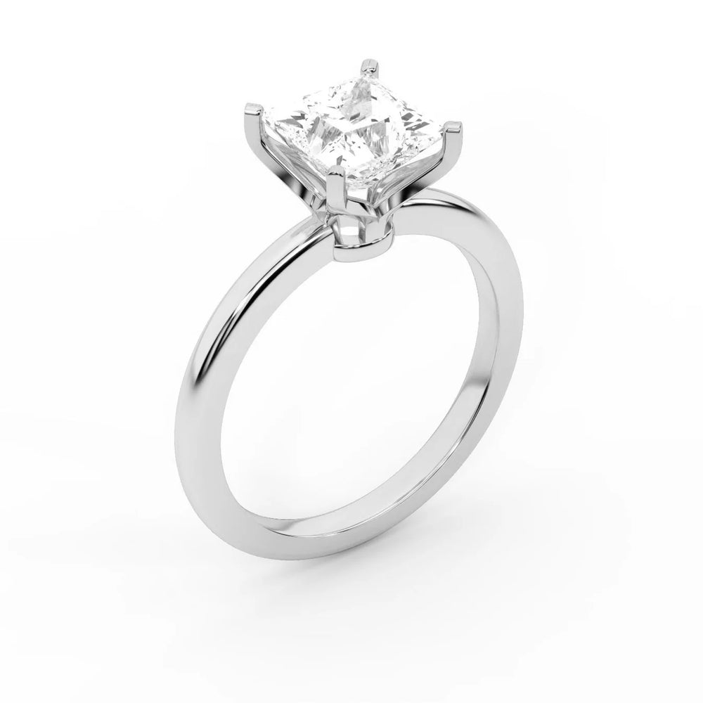Flora Guardian Solitaire Cushion Diamond Engagement Ring