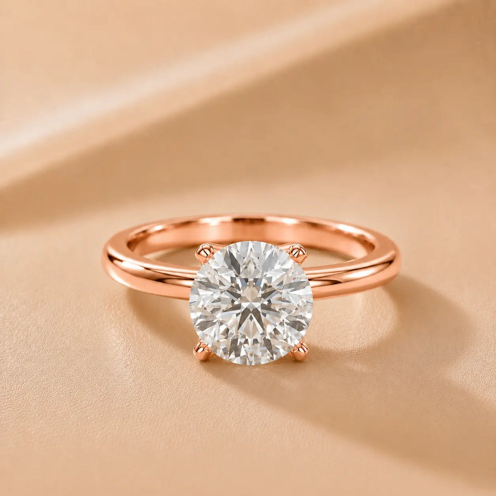 Flora Guardian Solitaire Asscher Diamond Engagement Ring