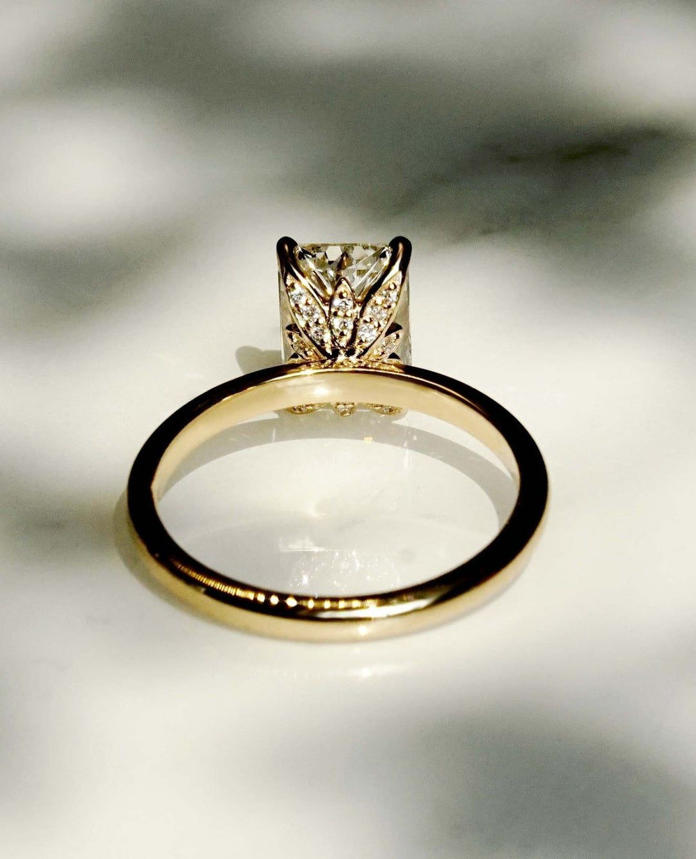 Radiant Cut Labgrown Engagement Ring