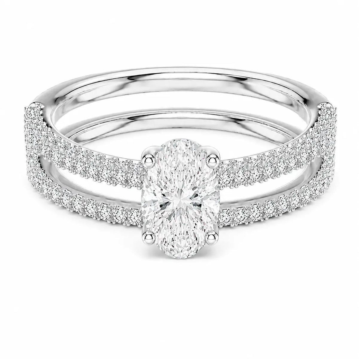 Forever Unity Ring with Round Side Ring