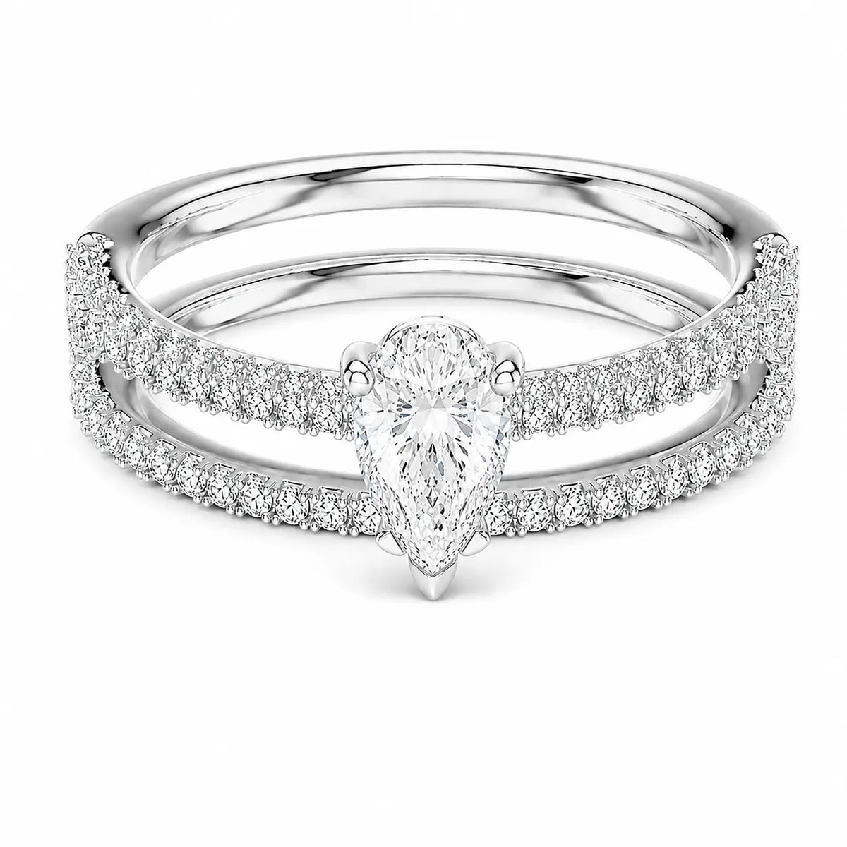 Forever Unity Ring with Round Side Ring