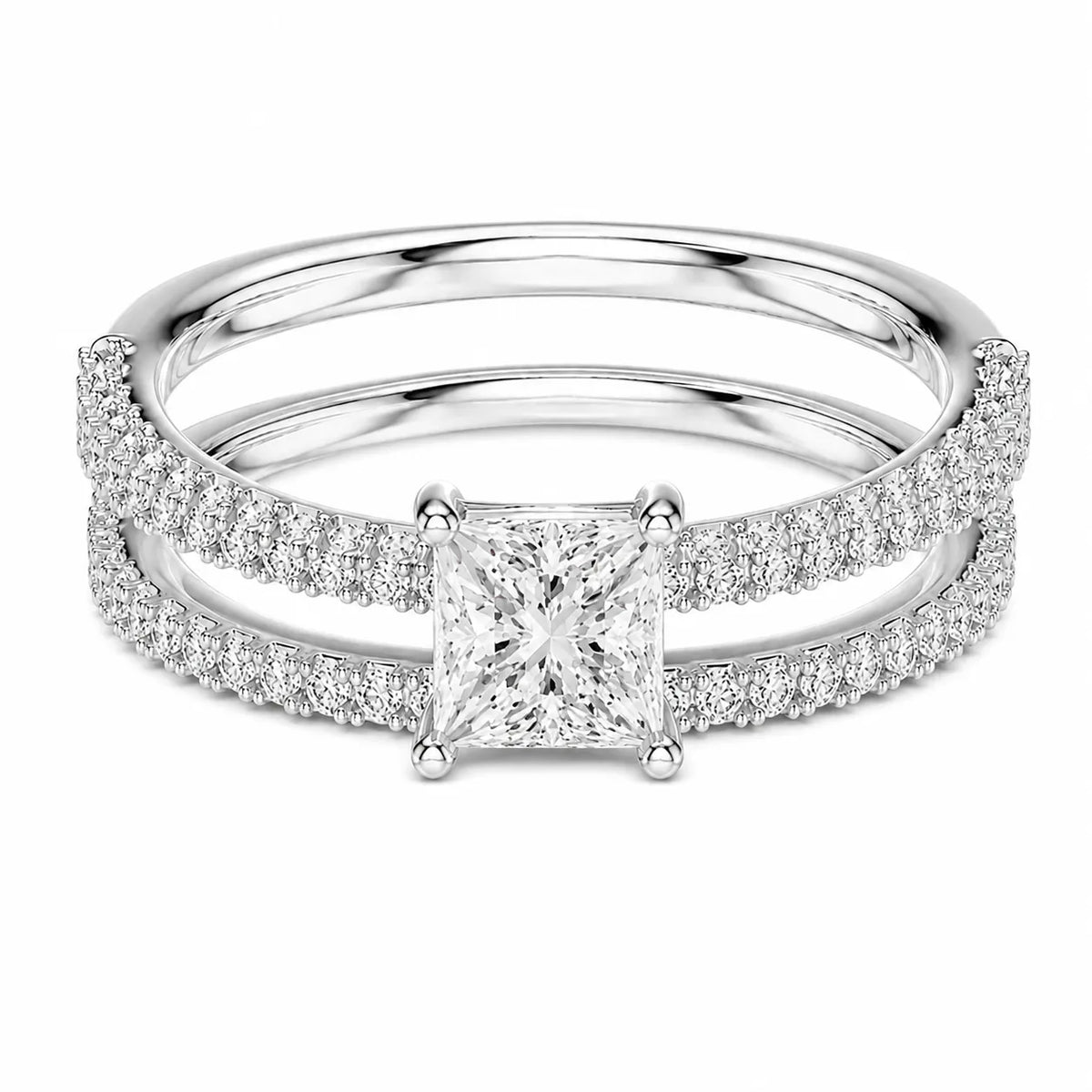 Forever Unity Ring with Round Side Ring