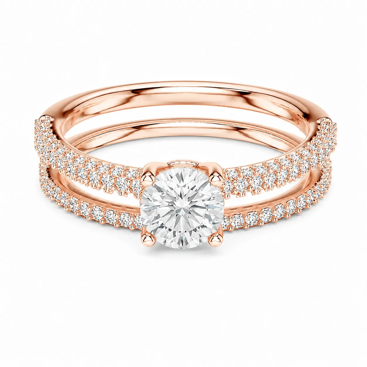 Forever Unity Ring with Round Side Ring