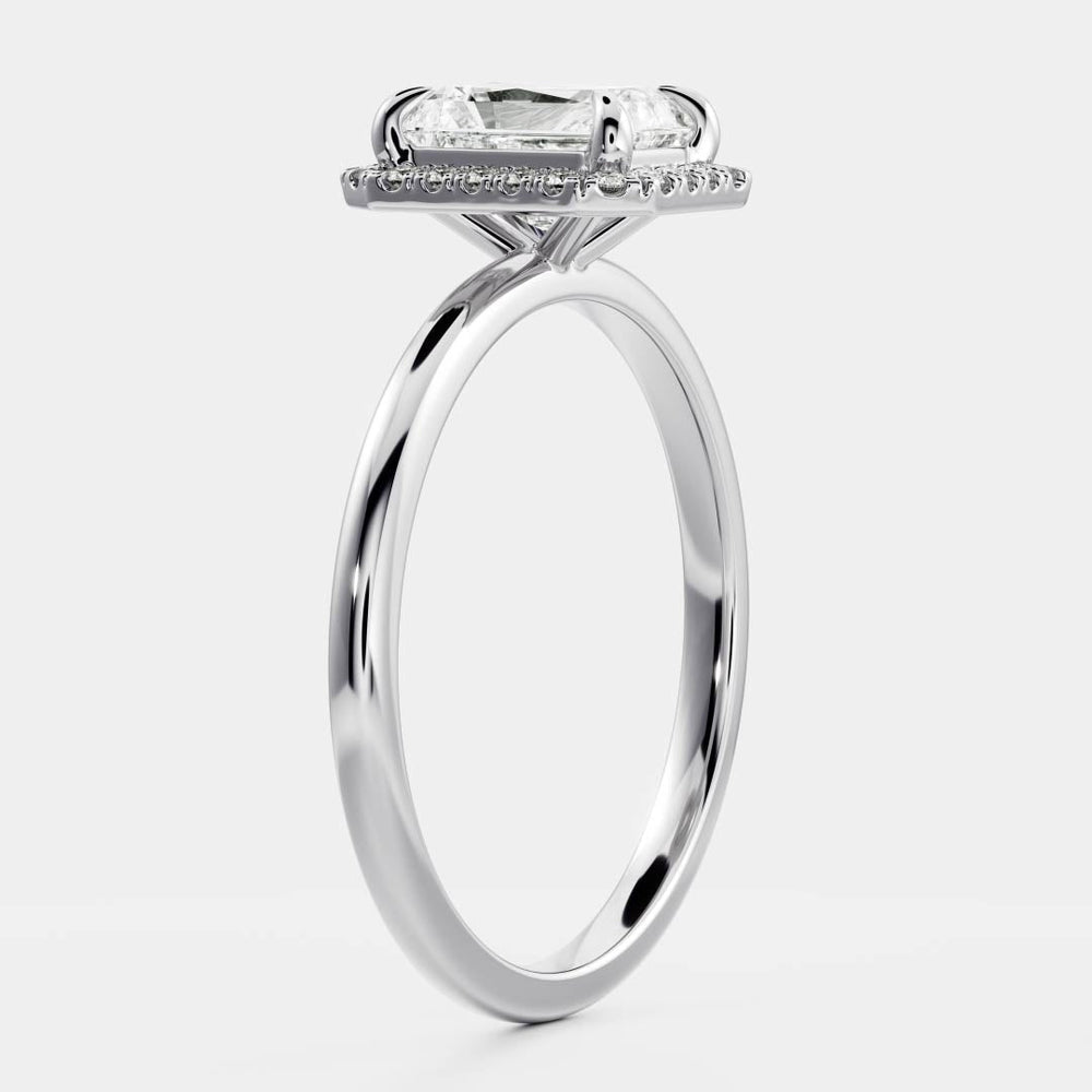Radiant Cut Labgrown Engagement Ring