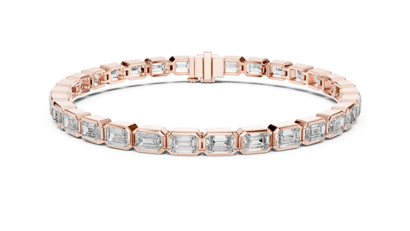 Heritage Diamond Elegance Emerald-Shaped Diamonds Bracelet