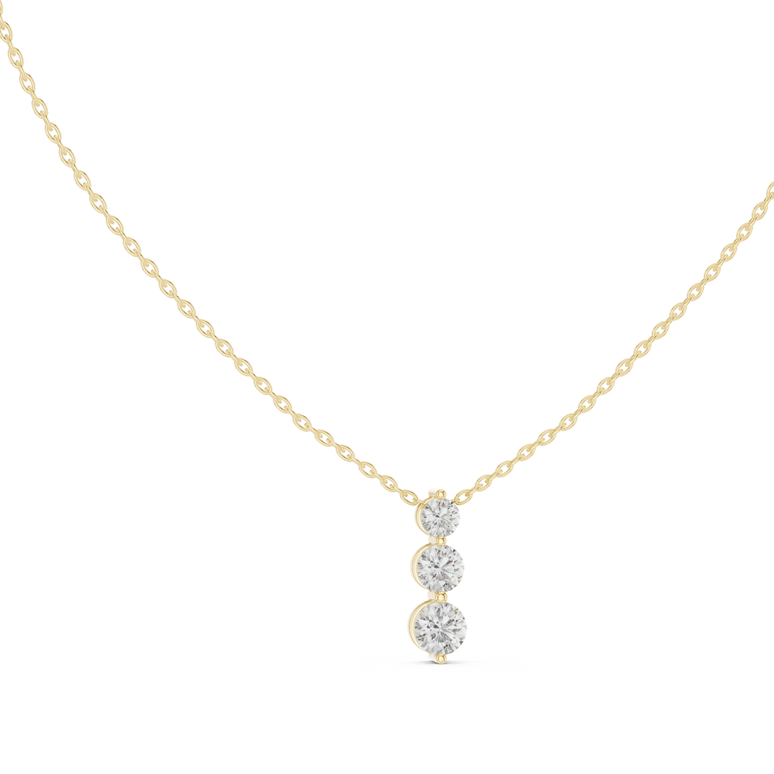 Elegant Vertical Diamond Necklace - Seraphine Jewels