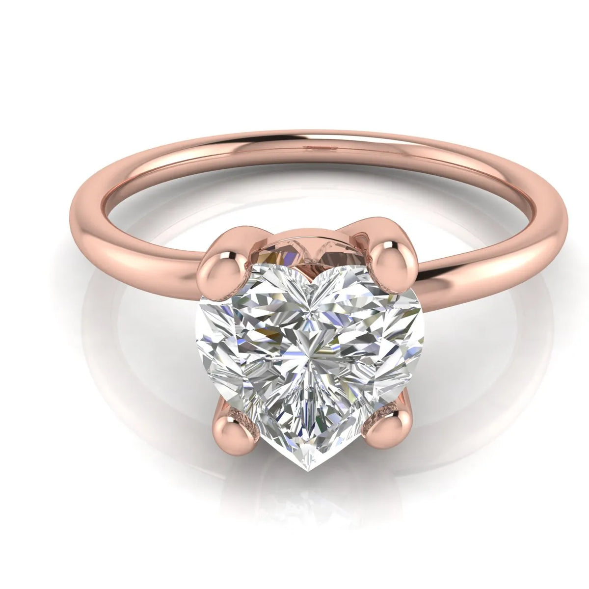 Romantic Solitaire Ring with Classic Setting