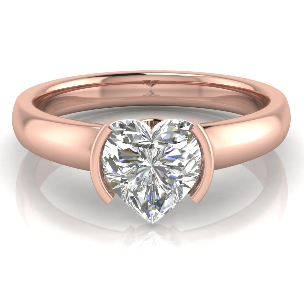 Modern Bezel-Inspired Solitaire Engagement Ring