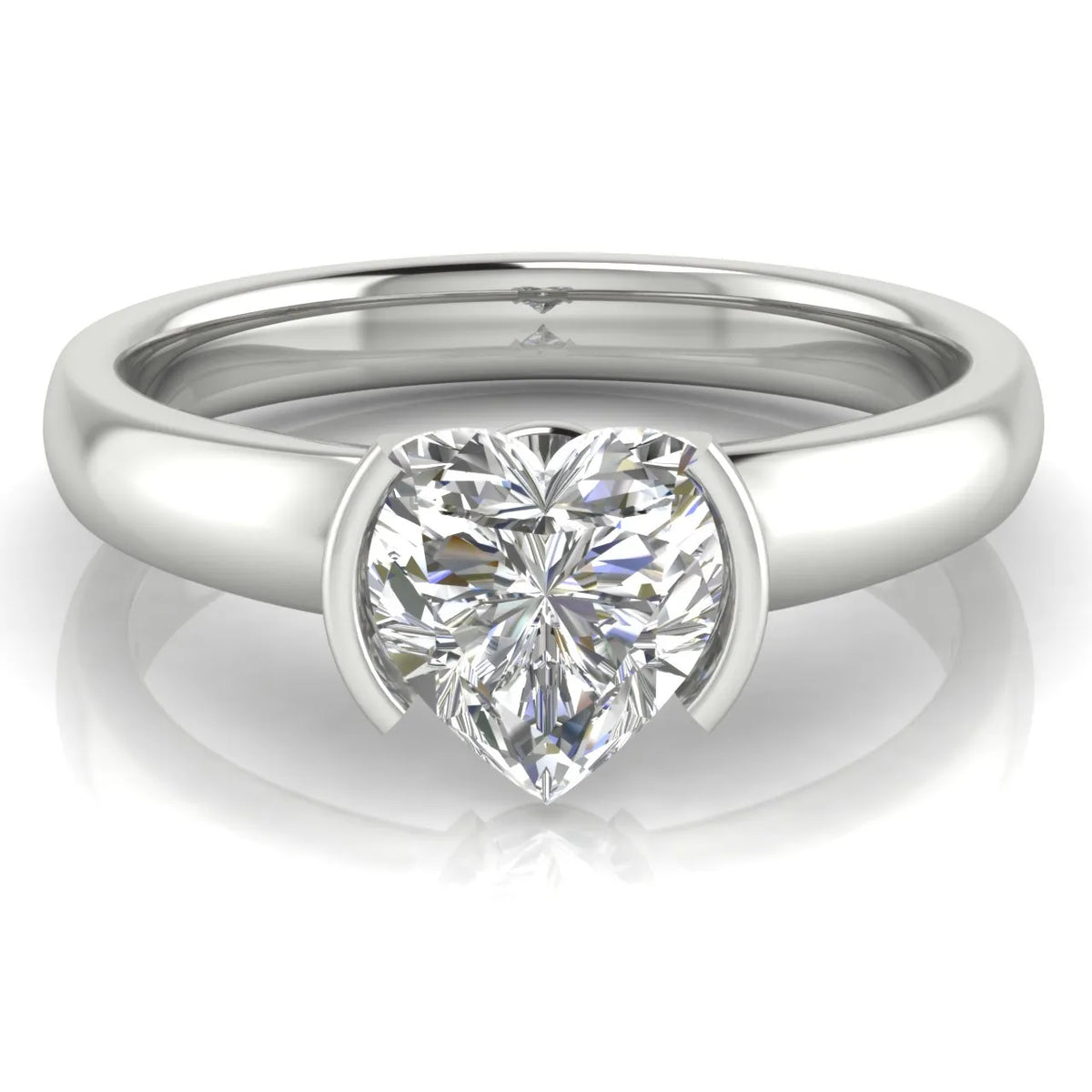 Modern Bezel-Inspired Solitaire Engagement Ring