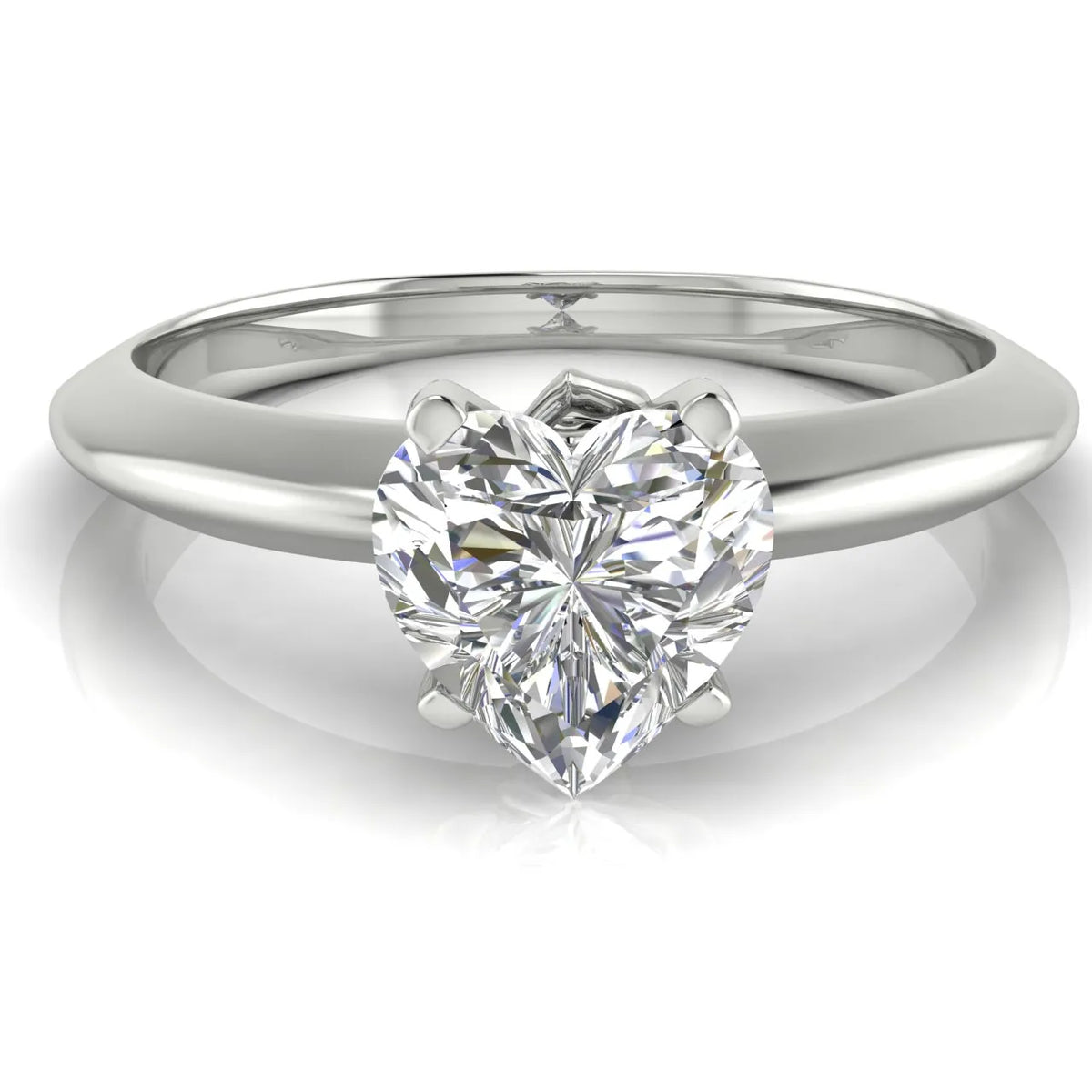 Romantic Solitaire Ring with Elegant Prong Setting