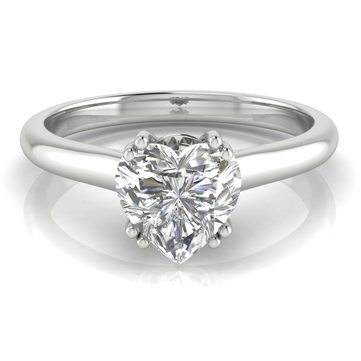 Elegant Solitaire Ring with Refined Prong Setting