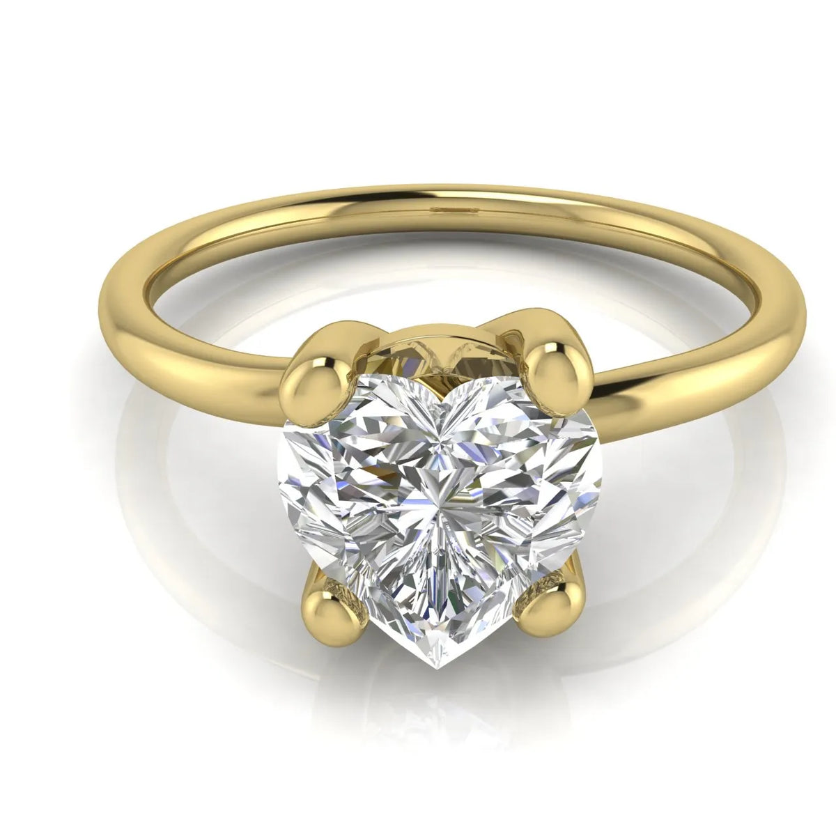 Romantic Solitaire Ring with Classic Setting