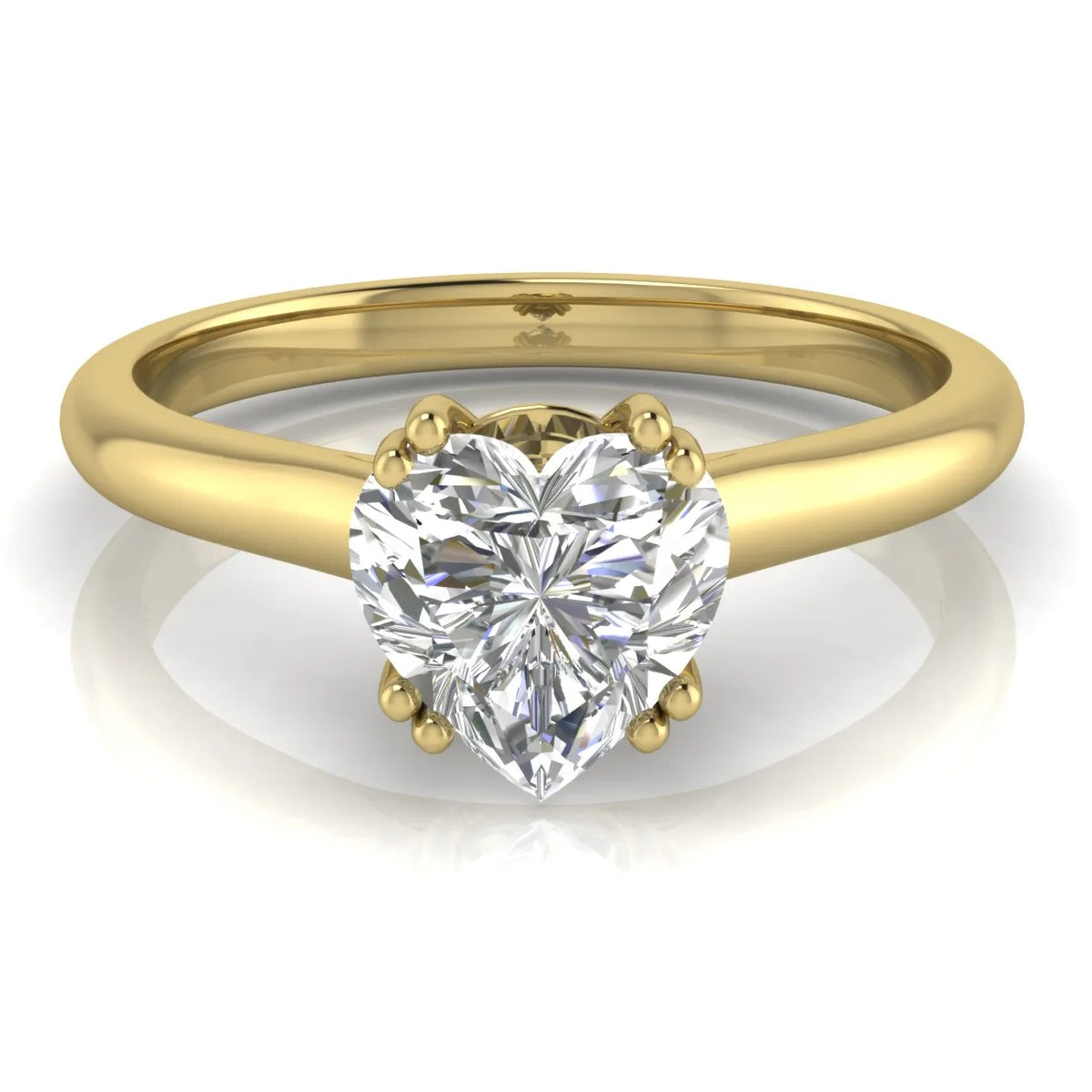 Elegant Solitaire Ring with Refined Prong Setting
