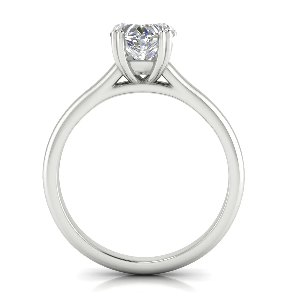 Elegant Solitaire Ring with Refined Prong Setting