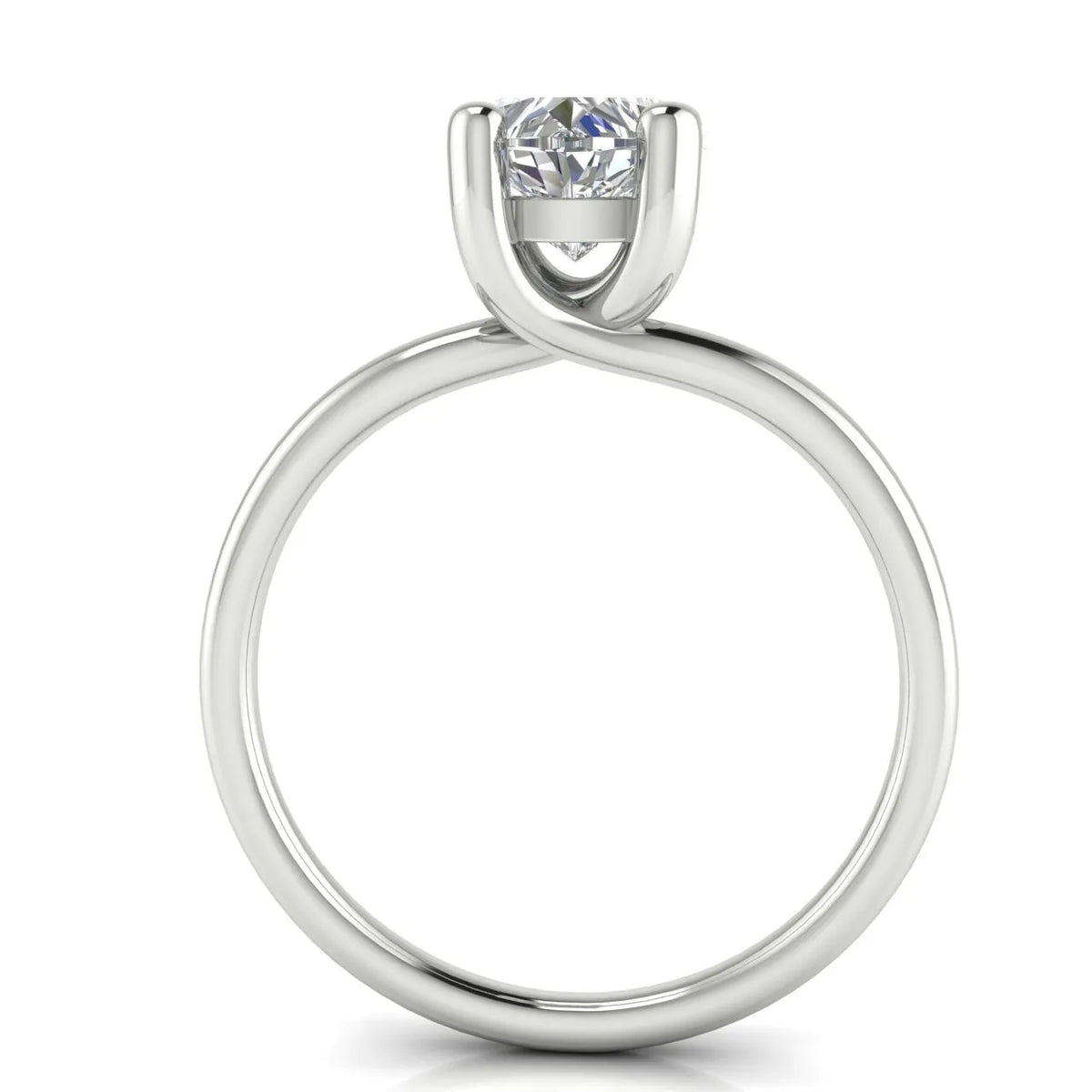 Romantic Solitaire Ring with Classic Setting