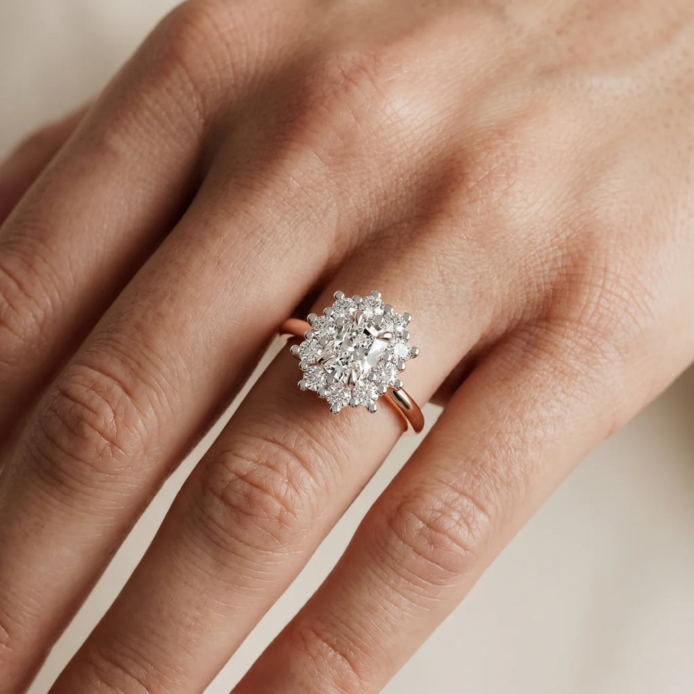 Halo Glow Marquise Diamond Engagement Ring