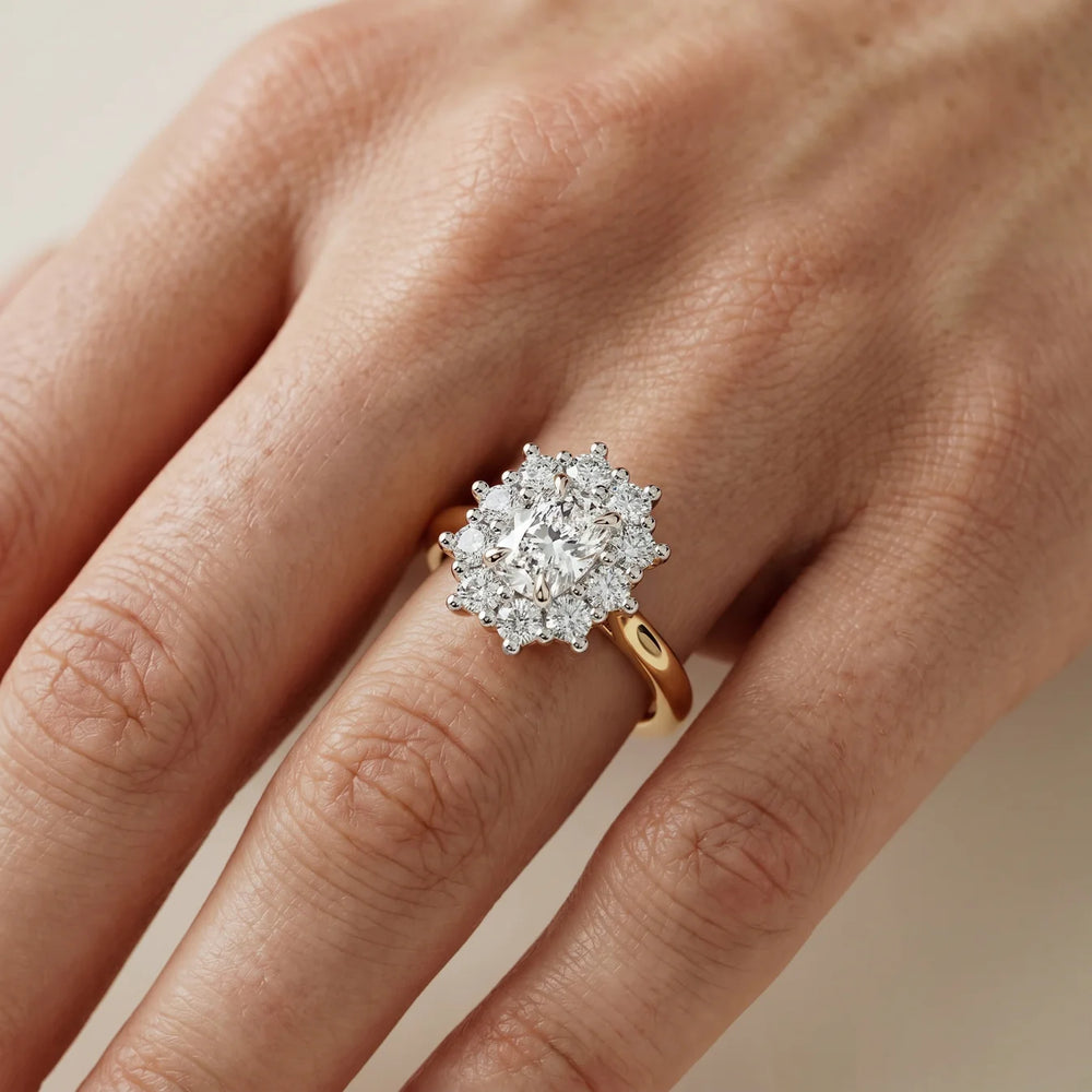Halo Glow Marquise Diamond Engagement Ring